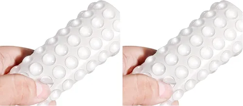 Vista 8 de FATLODA 400 piezas de parachoques de goma transparente autoadhesivos, almohadillas suaves para puerta de gabinete, amortiguadoras de sonido