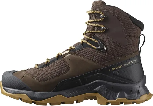 Vista 7 de Salomon Botas de senderismo QUEST ELEMENT GORE-TEX de cuero para hombre, Gris