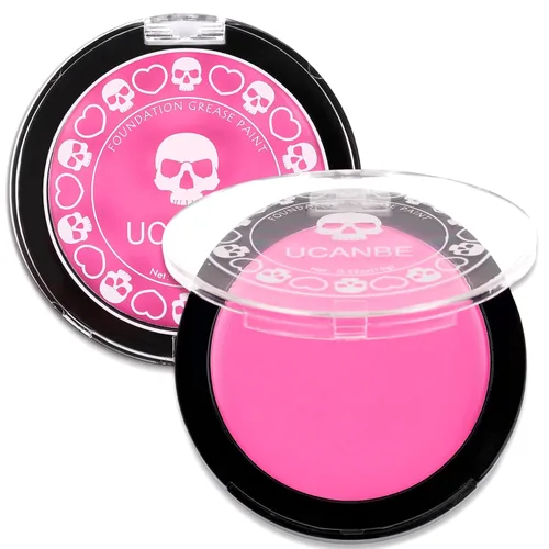 Vista 14 de UCANBE Base de maquillaje facial y corporal en crema negra, pintura de grasa profesional no tóxica, paleta de pintura facial para Halloween