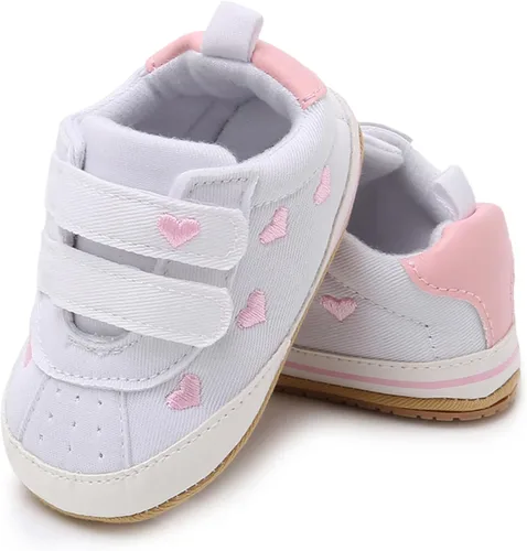 Vista 5 de SOFMUO Zapatos deportivos para bebés, niños y niñas, de piel sintética, antideslizantes, suela de goma suave, botines de vestir para niños pequeños