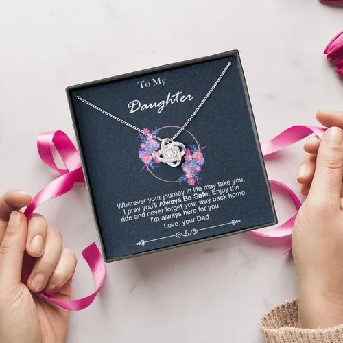 Vista 5 de Daughter Necklaces From Dad Gifts For Daughter From Father - To My Daughter Gifts From Dad - Daughter Gifts Daughter Jewelry For Christmas