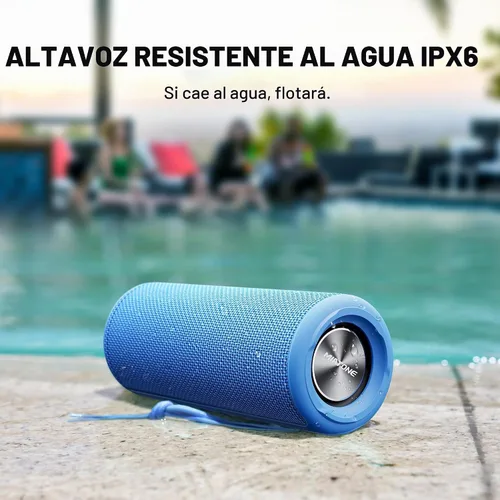 Vista 7 de MIATONE Altavoces Boombox al Aire Libre Portátiles Bluetooth Altavoces Inalámbricos Impermeables - Azul
