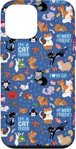 Vista 16 de Disney Carcasa para iPhone 17, diseño de gatos I Love My Cat