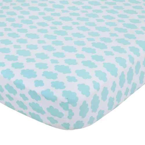Vista 3 de CARTERS - Juego de ropa de cama de 4 piezas con diseño de unicornio arcoíris, rosa, aguamarina, blanco