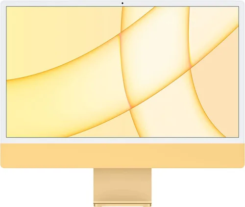 Vista 10 de Apple iMac 2021 con chip Apple M1 con CPU de 8 núcleos, 24 pulgadas, 16 GB de RAM, almacenamiento SSD de 256 GB, plata (renovado)