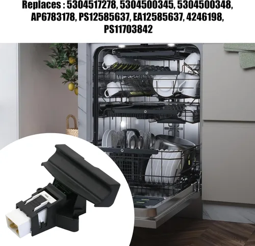 Vista 7 de 5304517280 El pestillo es para Frigidaire 5304517278 Pestillo de puerta de lavavajillas Kenmore Lavavajillas AP6783178 5304517278, 5304500345