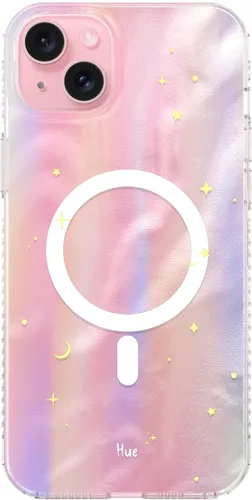Vista 104 de LONLI Hue - para iPhone 15 Pro Max [Compatible con Magsafe] - Funda de teléfono floral dorada - [Amortiguador de 360°] - Funda de teléfono linda