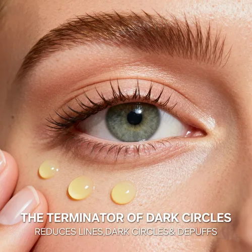 Vista 2 de Crema de ojos de retinol con niacinamida, ácido hialurónico y vitamina E – Suero hidratante debajo de los ojos para ojeras visibles, apariencia