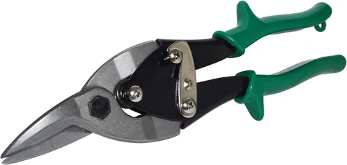 Vista 5 de Cortador de metal de aviación de corte recto y recto de alta resistencia, longitud total de 10 pulgadas con mango de agarre cómodo EX ELECTRONIX