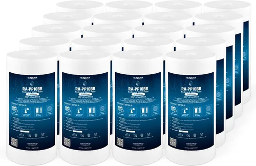 Vista 14 de Ronaqua Cartucho de filtro de agua de repuesto de sedimentos grandes de 10 x 4.5 pulgadas, 1 micrón, certificado NSF, para toda la casa, compatible