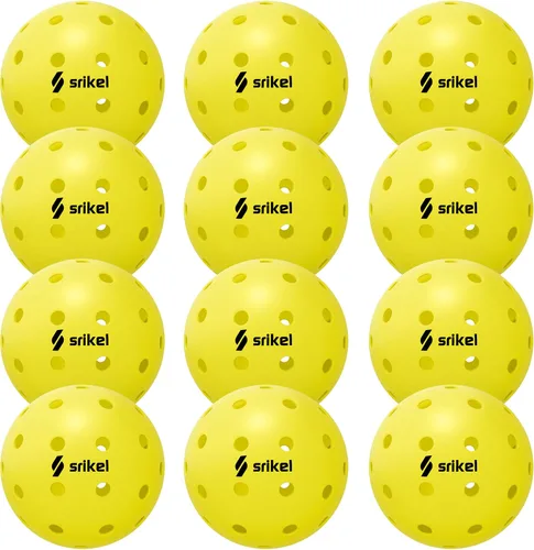 Vista 13 de Bolas de Pickleball Srikel para Exteriores - Bolas de Pickleball Aprobadas por USAPA, Diseño Roto-Moldeado Sin Costuras para Durabilidad, 4 Paquetes