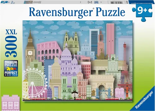 Vista 3 de Ravensburger Worldly Attractions - Rompecabezas de 300 piezas para adultos y niños a partir de 9 años