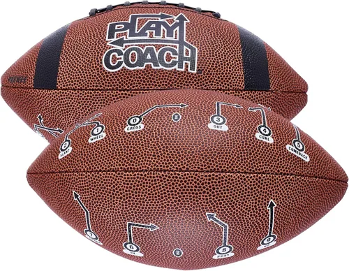 Vista 9 de PlayCoach Fútbol Juvenil en Tallas Junior y Peewee con 10 Rutas Básicas de Pase para Niños de 6 a 12 años - Aprobado por Drew Brees, Fútbol de Cuero