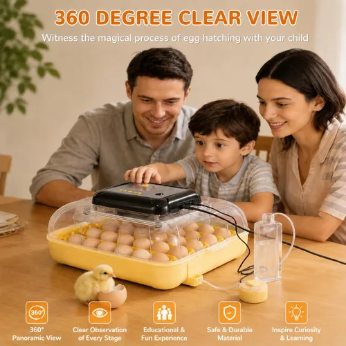 Vista 14 de Incubadoras de huevos para incubar 30 huevos con control de temperatura