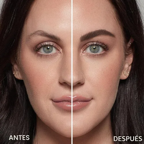 Vista 2 de FOCALLURE Kit de sellos de cejas y plantillas para cejas, 24 formas reutilizables para cejas, polvo de cejas a prueba de sudor, de larga duración