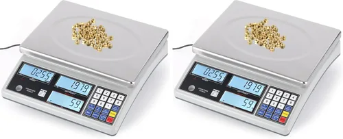 Vista 8 de Bonvoisin Báscula digital industrial para piezas y monedas (10kg/22lb, 0.004 oz) - Báscula electrónica de conteo de inventario