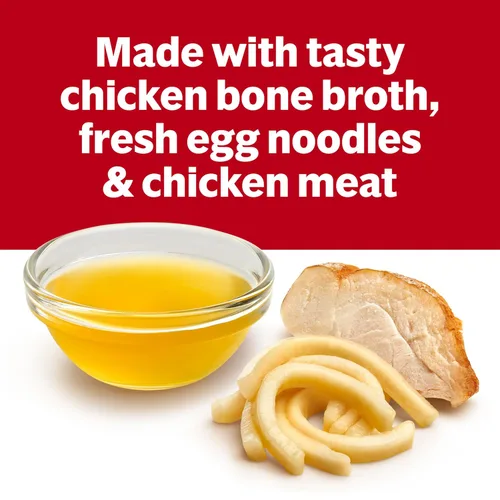 Vista 4 de Sopa condensada de fideos con pollo saludable para el corazón Campbell's, lata de 10.75 oz