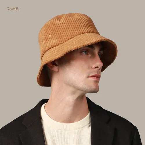 Vista 5 de CHOK.LIDS Sombrero de pana para uso diario, unisex, moderno, suave, cálido, ligero, para pescador, para exteriores, diversión de vacaciones
