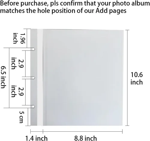 Vista 2 de Vienrose Álbum de fotos autoadhesivas para álbumes de recortes para álbum de fotos Vienrose de 11 x 10.6 pulgadas