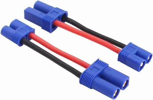 Vista 2 de 4pcs EC3 a EC5 macho hembra adaptador de conector RC con 14awg 2inch alambre (E38-4)