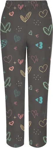 Vista 4 de Women's Valentine's Day Elements Loose Casual Comfortable Wide Leg Pants