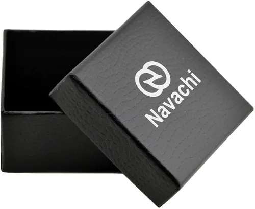 Vista 2 de Navachi Broches de cobre chapado en oro de 18 quilates con circonita cúbica