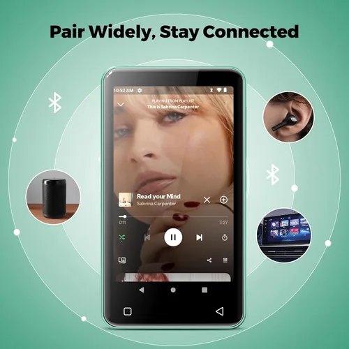 Vista 7 de innioasis Reproductor MP3 de 80 GB con Bluetooth y WiFi, reproductor de MP3 para niños con Spotify, Spotify Kids, Pandora, Audible, reproductor