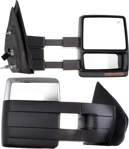 Vista 18 de Espejos de remolque Compatibles con Ford F150 1997-2003, cabina estándar y extendida (no para modelos de 4 puertas), espejos de remolque izquierdo