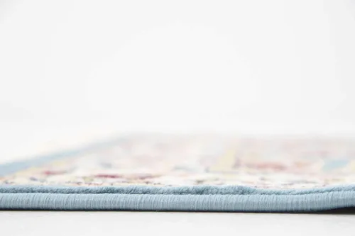 Vista 11 de Unique Loom Narenj Collection - Alfombra clásica con diseño de medallón texturizado tradicional, 3 x 5 pies, 1 pulgada, rectangular, color Azul