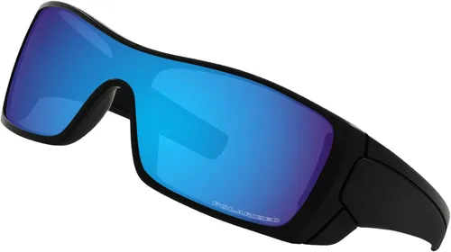 Vista 2 de BroLizard - Lente polarizada para gafas de sol Oakley Batwolf OO9101, azul