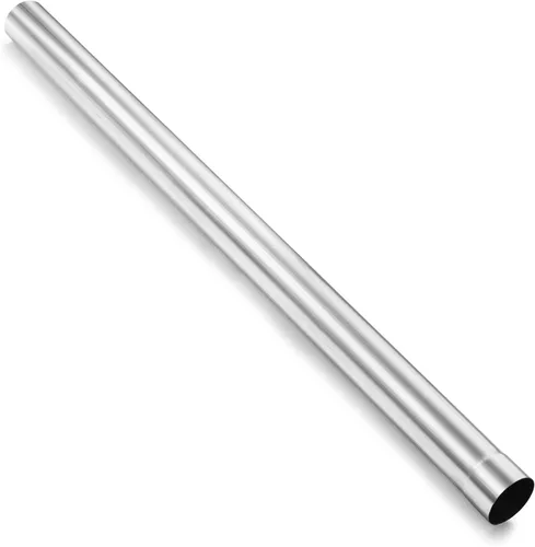 Vista 14 de Tubo de escape de 2.5 pulgadas, tubo de escape recto de acero inoxidable de 2.5'' DIY personalizado con mandril, 18 pulgadas de longitud, tubo recto