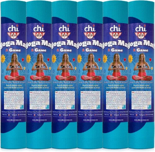 Vista 4 de Chi Universe, Alfombrilla de yoga y juego, niños, preadolescentes, tamaños de adultos + aplicación gratuita y póster de instrucciones, actividades