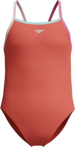 Vista 35 de Speedo Traje de baño de una pieza para niña con tiras finas Azul (Blue Print)