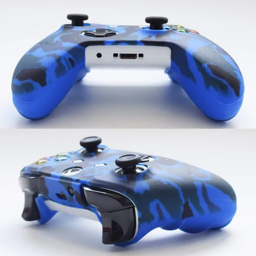 Vista 4 de Hikfly Kit de protector de piel de gel de silicona para Xbox OneXbox One SXbox One X Controller Videojuegos