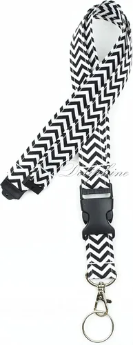 Vista 9 de Breakaway Wave - Cordón de tela para cuello Chevron con hebilla desmontable (aguamarina)