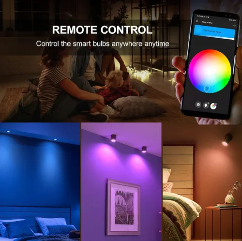Vista 5 de Zigbee - Bombillas inteligentes GU10, compatibles con Hu*e*, Alexa y Google y ConBee (requiere concentrador), 5 W (50 W), bombilla LED WiFi