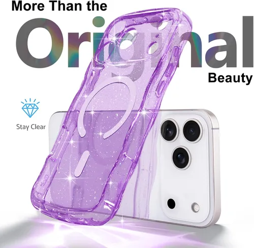 Vista 163 de Pepmune Funda magnética para iPhone 17 Pro Max, color rosa