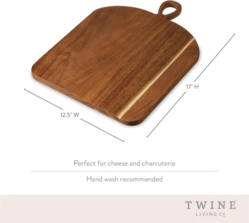 Vista 3 de Tabla de servir grande Twine, accesorios para tablas de charcutería, bandeja de servir para aperitivos, tabla de cortar grande, bandeja de servir