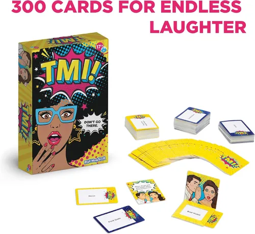 Vista 2 de TMI - Divertido juego de cartas de fiesta con humor sugerente - No vayas allí, demasiada información - para mayores de 17 años - con 4 o más