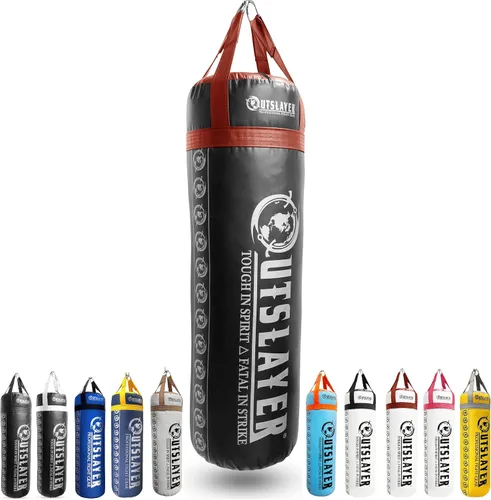 Vista 11 de Outslayer Saco de boxeo relleno de 80 libras y MMA fabricado en Estados Unidos