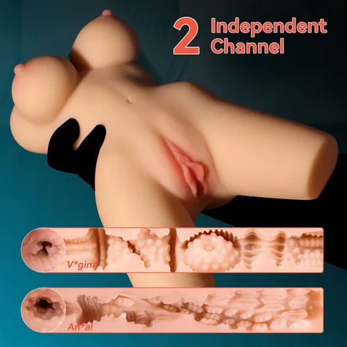 Vista 3 de Muñeca sexual vibratoria realista de 3.5 libras, juguete sexual masculino para hombres con 5 modos de vibración, juguetes para adultos para hombres