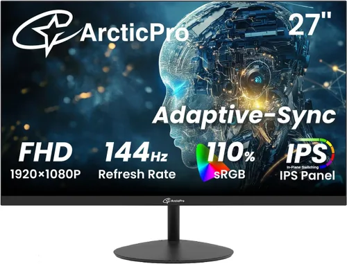 Vista 9 de ArcticPro Monitor para juegos de 22 pulgadas 144Hz, monitor de computadora