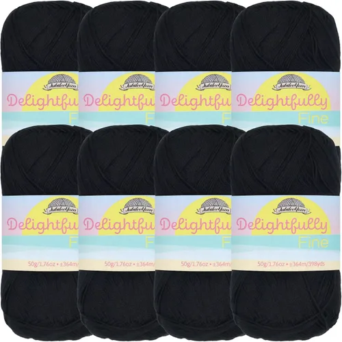 Vista 55 de JubileeYarn - Ovillo de hilo deliciosamente fino, 1.76 oz/madeja de rayón de bambú, color rosa polvo, 4 madejas