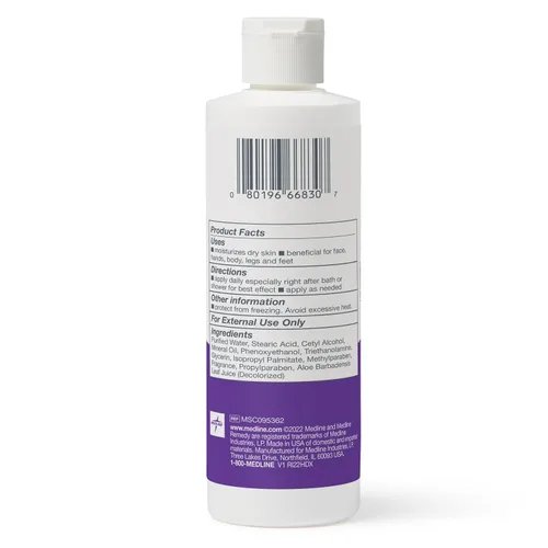 Vista 7 de Medline Remedy Essentials Loción corporal hidratante (botella de 8 onzas), 12 unidades, aroma fresco, hidratante, no grasa, para piel seca