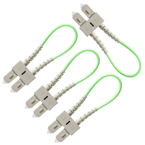 Vista 12 de GwliUni 4 unids OM3 Loopback Plug Tester Multimodo LC-UPC Fibra óptica Duplex Cable Adaptador 50/125