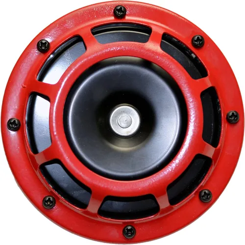 Vista 2 de Dual Super Tone Loud Blast 139Db Universal Euro Red Bocinas Redondas Alto Bajo Tono Doble Kit de Bocina Doble con Par de Soporte Compacto