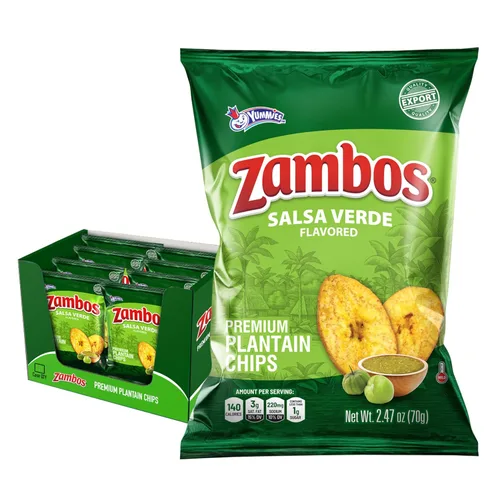 Vista 12 de Zambos Chile Limón Plátano Chips, 2.47 oz – Aperitivo crujiente, sin gluten – Sabor a lima chile audaz – (paquete de 8)