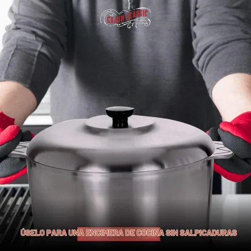 Vista 5 de McWare by Cajun Classic Cookware - Olla de 14 cuartos de galón con tapa