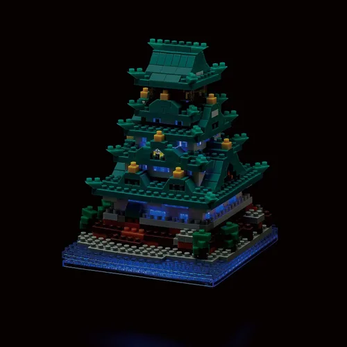 Vista 4 de nanoblock - Edificios de fama mundial - Castillo de Osaka, kit de construcción de la serie Sight to See