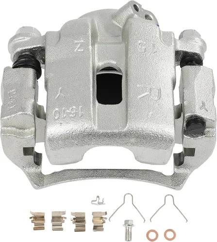 Vista 28 de cciyu 18B4918A Pinza de freno delantera derecha con soporte para Cadillac, para Chevy, para GMC